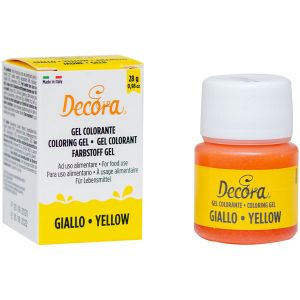 Colorant en gel groc 28 g Decora