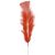 Ploma de marabú vermella de 23 cm Adeesa