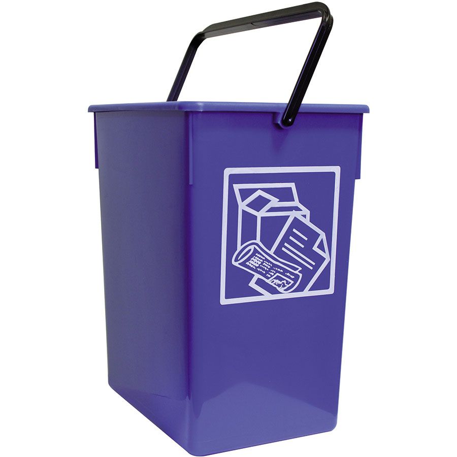 el plastico lavar seta Cubo basura 15l reciclaje papel 20 x 28 x 34 cm Fervik