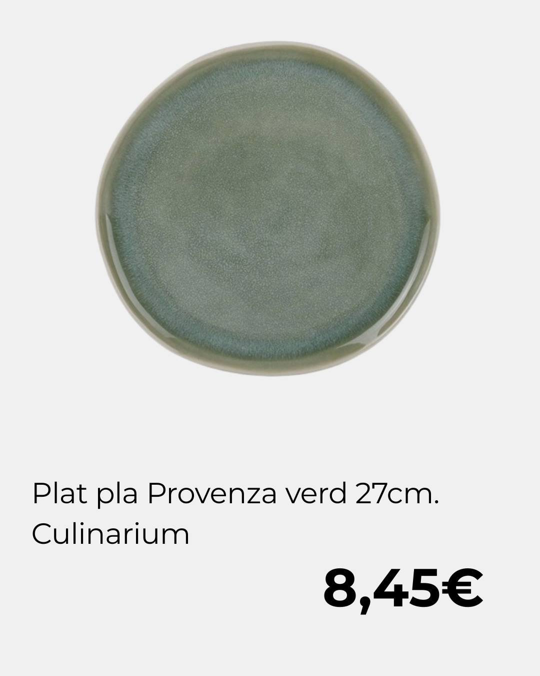 Plat pla Provenza verd 27cm Culinarium