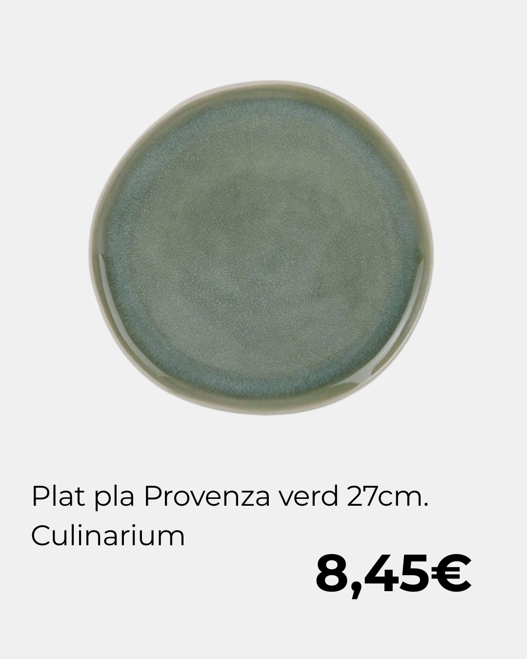 Plat pla Provenza verd 27cm Culinarium