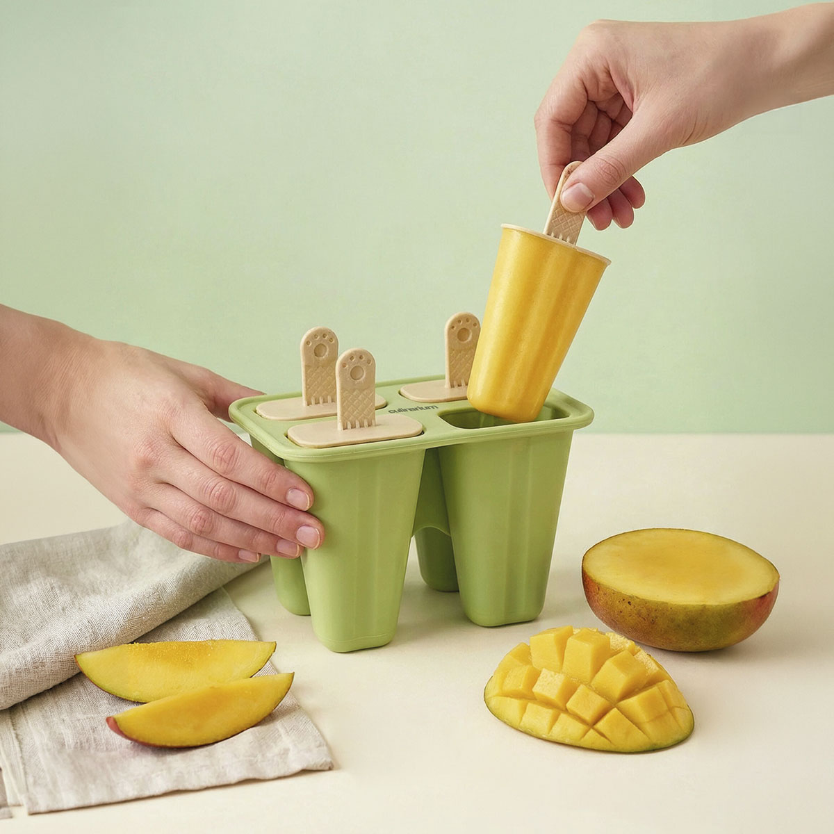Helado de mango y yogur