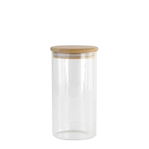 Pot de borosilicat tapa bambú 1L