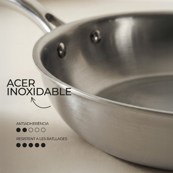 Paelles d'acer inoxidable Culinarium